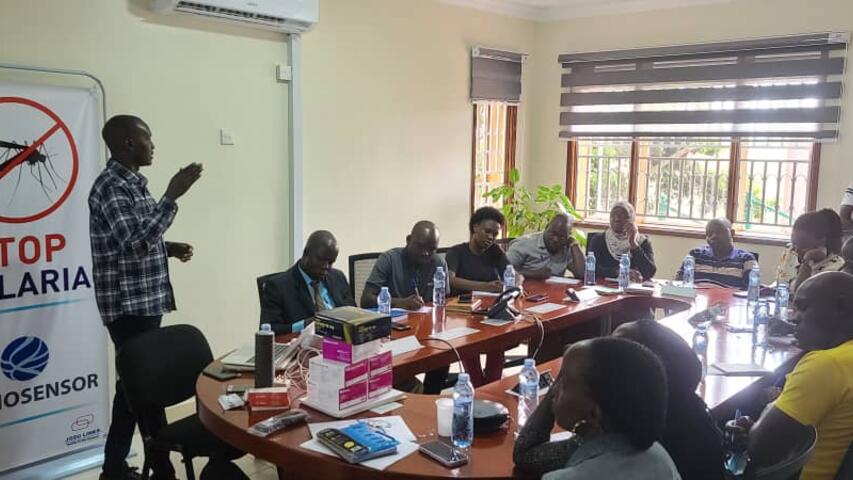 Training of participants for pilot field evaluation of SD Biosensor Standard Q Malaria Rapid Diagnostic test kits spearheaded by National Malaria Control Program - Ministry of Health in partnership with Josu Links Ltd with support from SD Biosensor, South Korea.