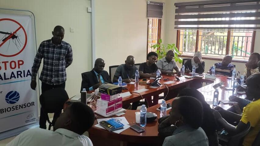 Training of participants for pilot field evaluation of SD Biosensor Standard Q Malaria Rapid Diagnostic test kits spearheaded by National Malaria Control Program - Ministry of Health in partnership with Josu Links Ltd with support from SD Biosensor, South Korea.