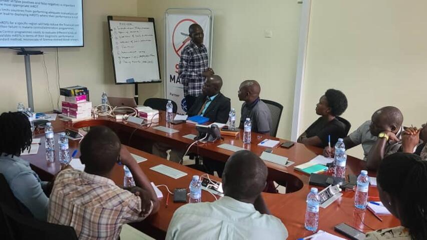 Training of participants for pilot field evaluation of SD Biosensor Standard Q Malaria Rapid Diagnostic test kits spearheaded by National Malaria Control Program - Ministry of Health in partnership with Josu Links Ltd with support from SD Biosensor, South Korea.