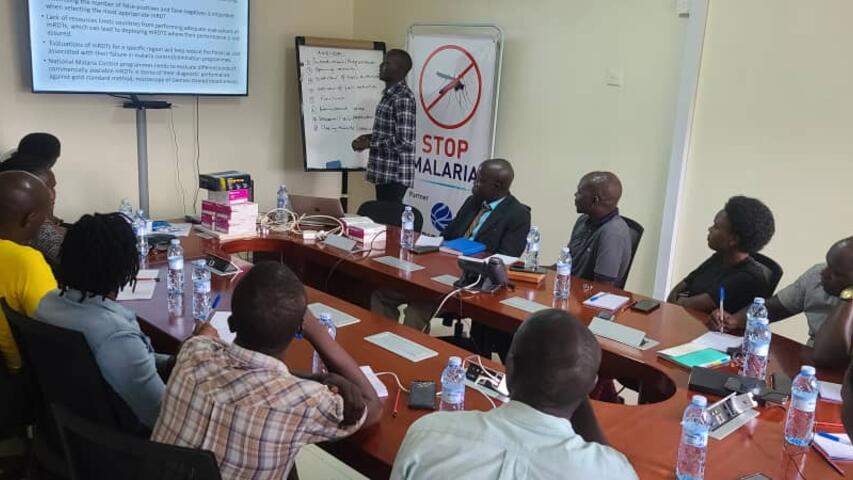 Training of participants for pilot field evaluation of SD Biosensor Standard Q Malaria Rapid Diagnostic test kits spearheaded by National Malaria Control Program - Ministry of Health in partnership with Josu Links Ltd with support from SD Biosensor, South Korea.